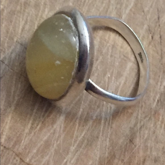 Quartz Cabochon 925 sterling silver ring - Picture 5 of 5